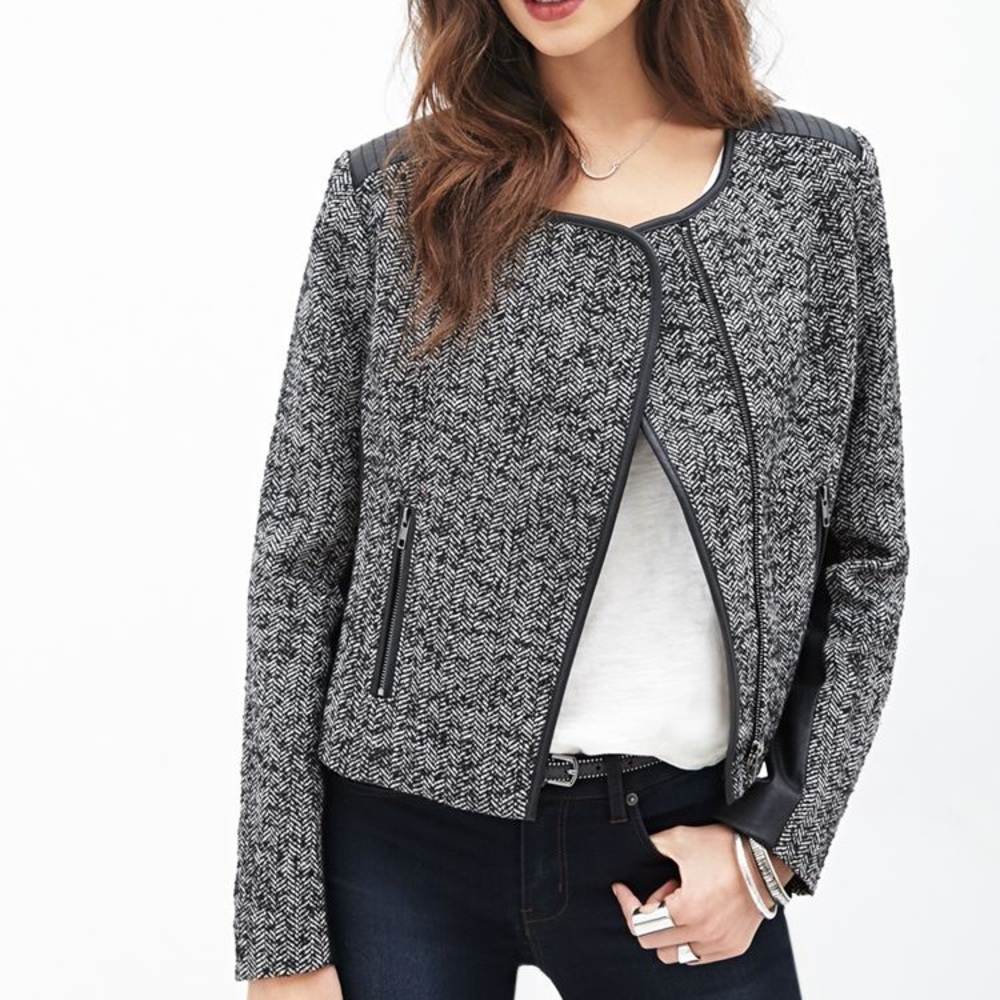 F21 Contemporary Moto Jacket